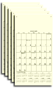Set of 5 - 2014 6" x 11" Small Refills
